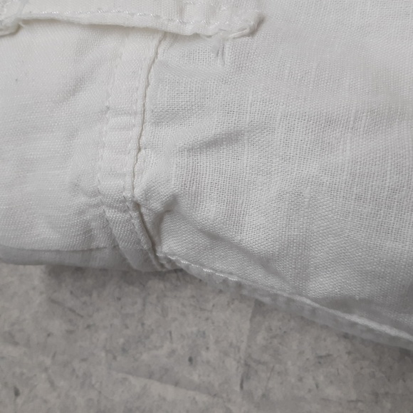 Converse One Star Women's White Linen Blend Pants - Picture 4 of 8